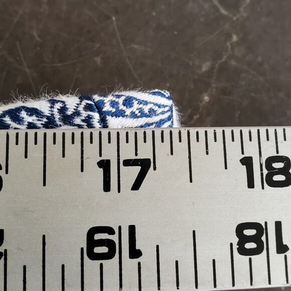 Dries Van Noten Skirt Size 44 Blue White Paisley Brocade Silk Blend Pencil - Picture 7 of 9